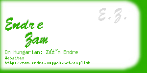 endre zam business card